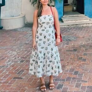 Willard Road Maggie botanical midi dress